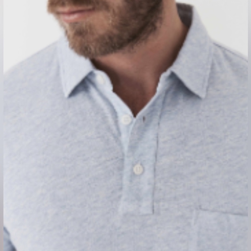 Faherty Polo: Light Blue - Medium